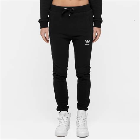 calças calça adidas originals slim tp cuffed preta